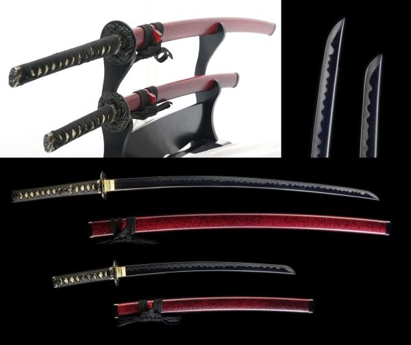 Samurai Sword AKAISHIME DAISHO SET Katana＆Wakizashi