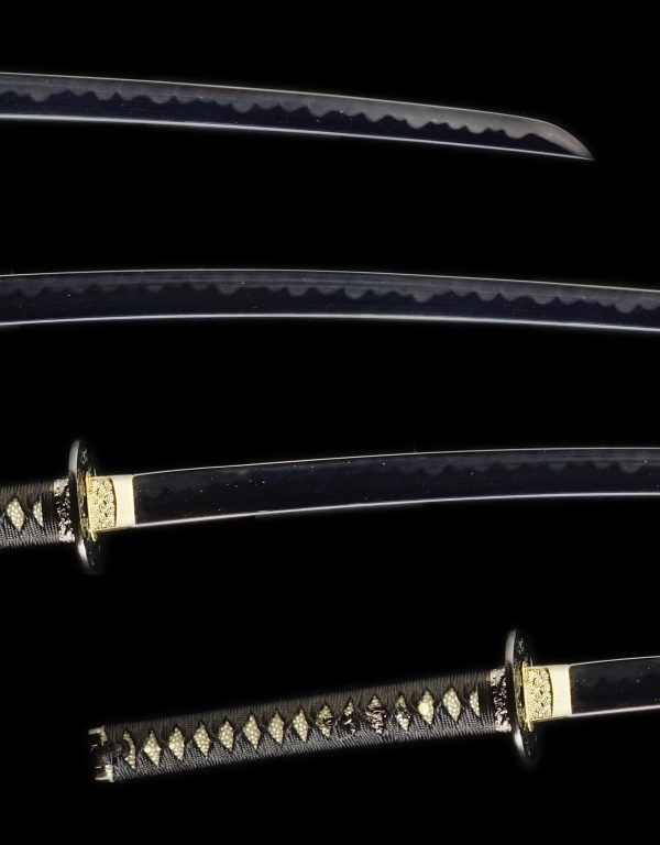 Samurai Sword KUROISHIME DAISHO SET Katana＆Wakizashi - Image 5