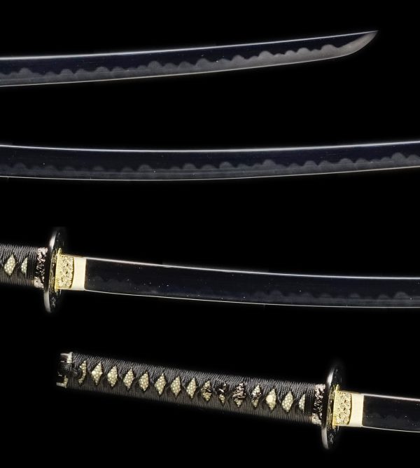 Samurai Sword KUROISHIME DAISHO SET Katana＆Wakizashi - Image 3
