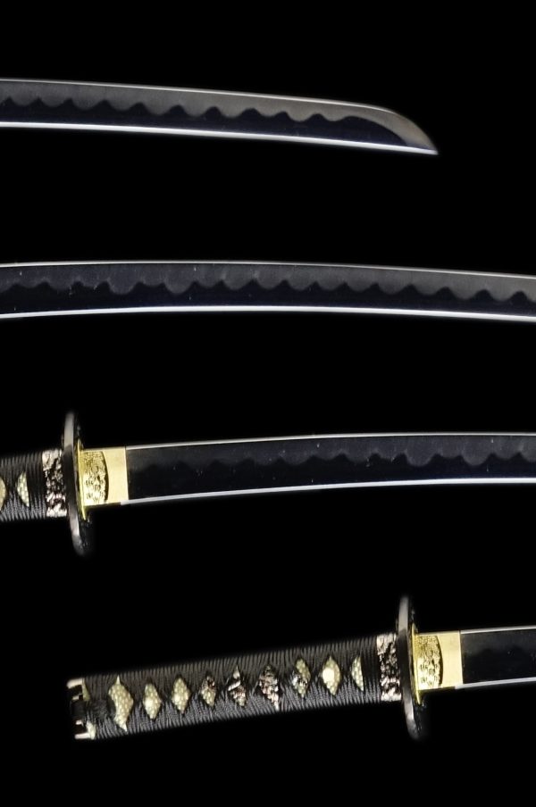 Samurai Sword KUROISHIME DAISHO SET Katana＆Wakizashi - Image 2