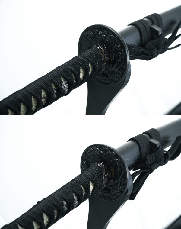 Samurai Sword KUROISHIME DAISHO SET Katana＆Wakizashi - Image 6