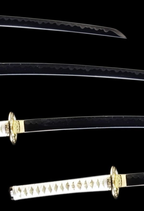 Samurai Sword WHITE KINUN DAISHO SET Katana＆Wakizashi - Image 2