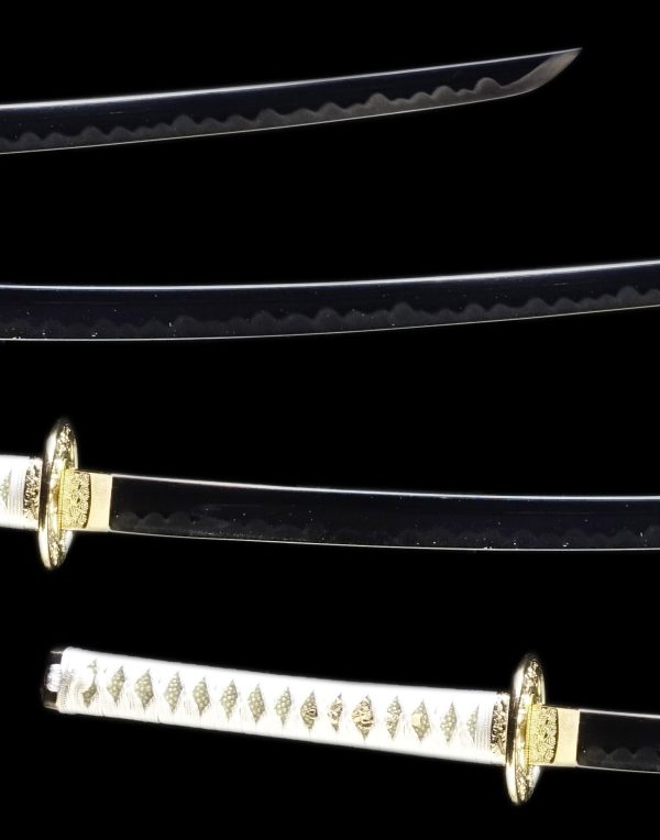 Samurai Sword WHITE KINUN DAISHO SET Katana＆Wakizashi - Image 3