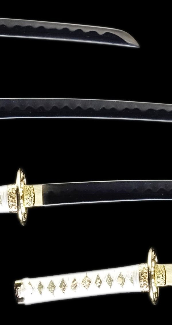 Samurai Sword WHITE KINUN DAISHO SET Katana＆Wakizashi - Image 4