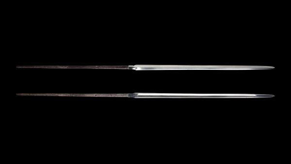 Antique Japanese Sword Shirasaya Yari Signed by Yoshisuke<br>No Certificate<br> (#Iwate 18240) - Image 9