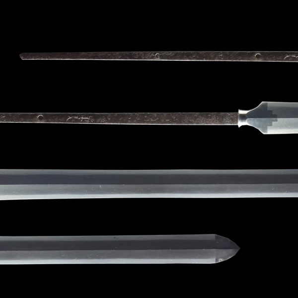 Antique Japanese Sword Shirasaya Yari Signed by Kanesaki <br>No Certificate<br>(#Okayama 84027) - Image 3