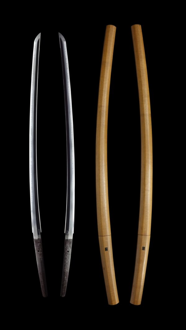 Antique Japanese Sword Shirasaya Katana Signed by Naokatsu<br>No Certificate<br>(#Nagasaki 023495) - Image 7