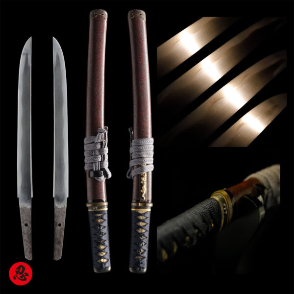 Antique Japanese Sword Wakizashi Signed by Shinkai<br>No Certificate<br>(#Hiroshima63123)