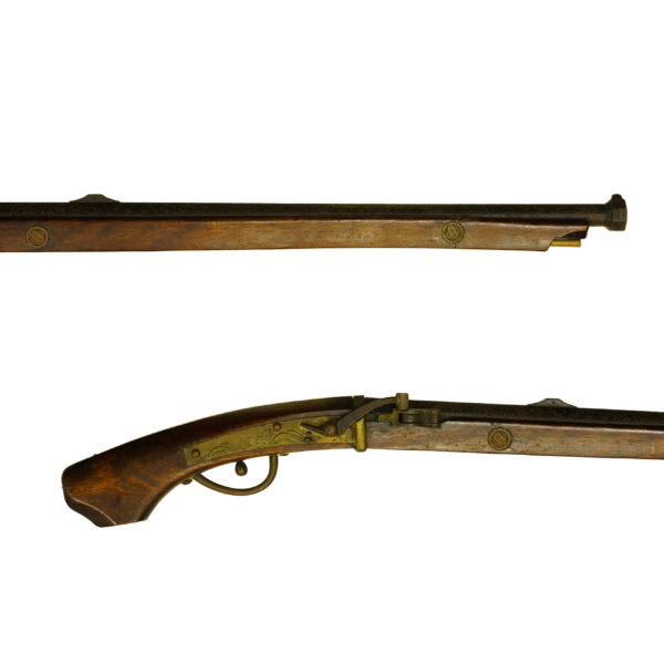 Antique Japanese Matchlock Signed by Omi-no Kuni Ju<br> Wada Shigemitsu<br>No Certificate<br> (#Gifu 32201) - Image 2
