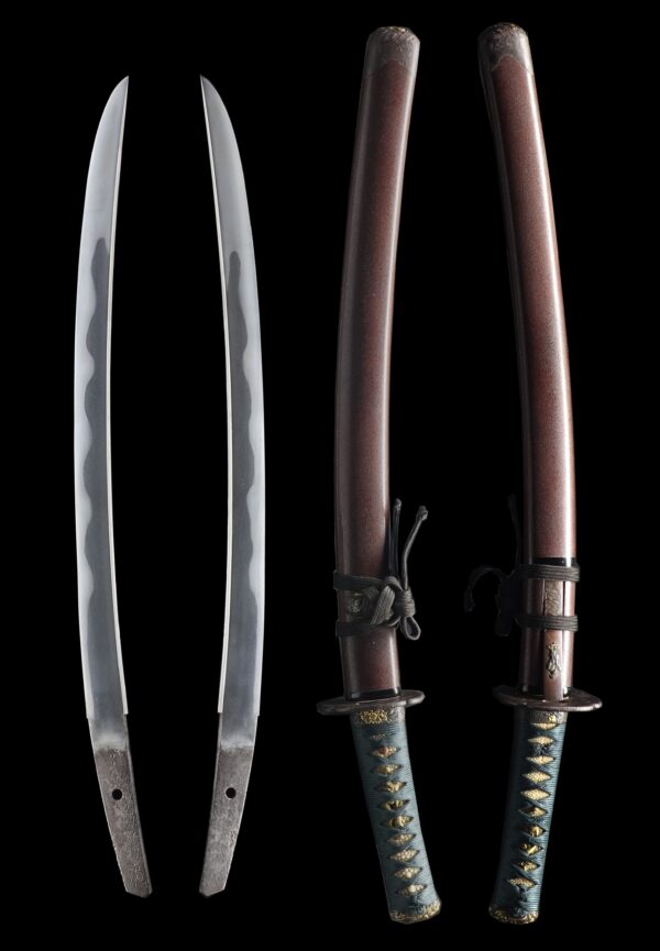 Antique Japanese Sword Daisho Signed by Munetsugu/Sukehiro <br>No Certificate<br> (#Tokyo 325422-41121) - Image 13