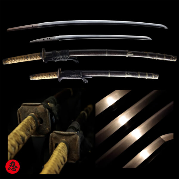 Antique Japanese Sword Daisho Unsigned/Signed by Sukemune <br>No Certificate<br> (#Tokyo 69665-69666)