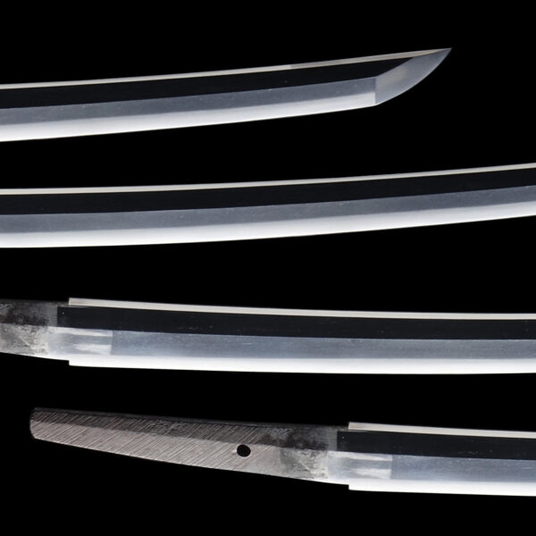 Antique Japanese Sword Wakizashi Signed by Nobutaka<br>No Certificate<br>(#Aichi 42053) - Image 3