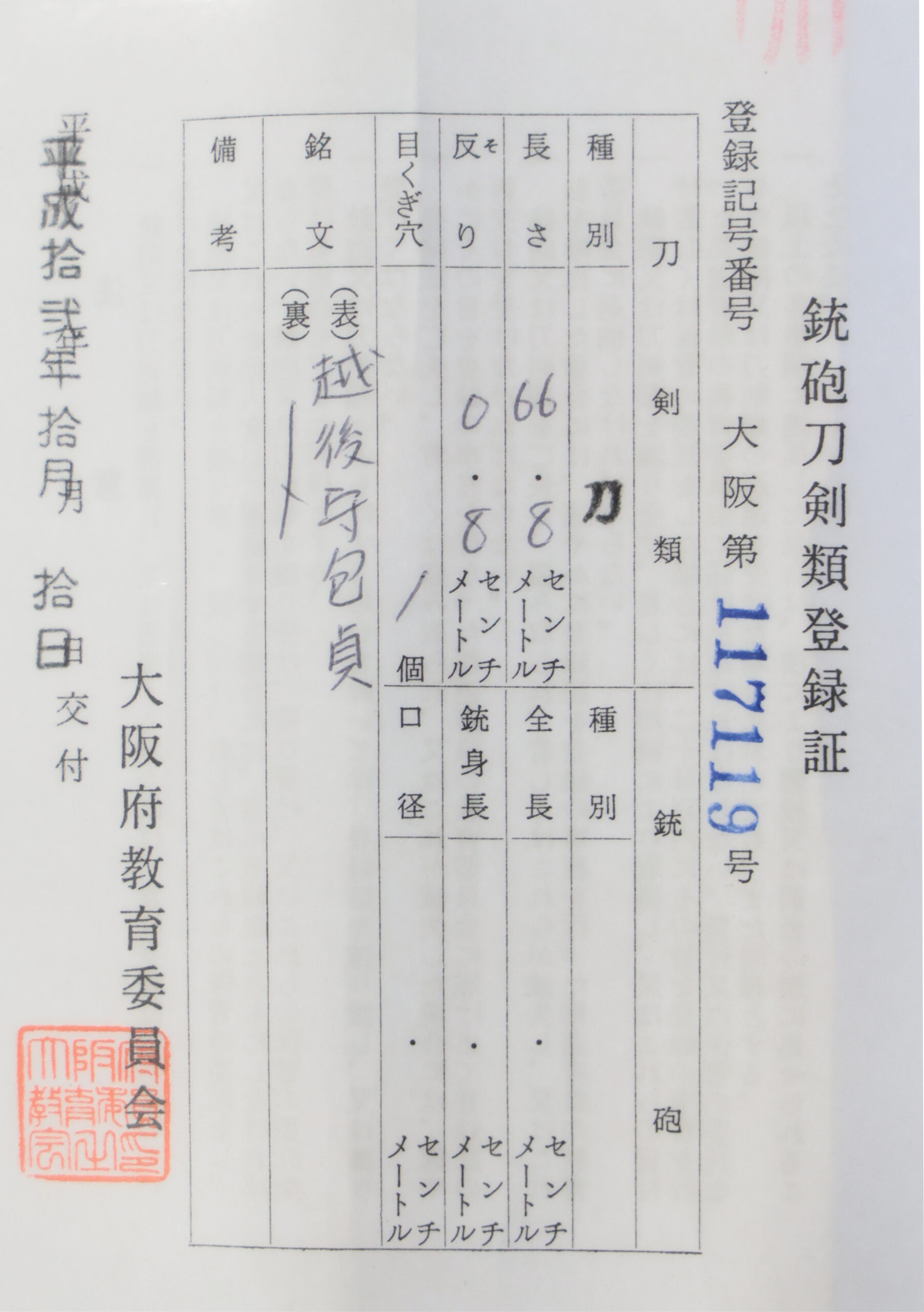 Antique Japanese Sword Katana Signed by Kanesada <br>No Certificate<br> (#Osaka 117119) - Image 12
