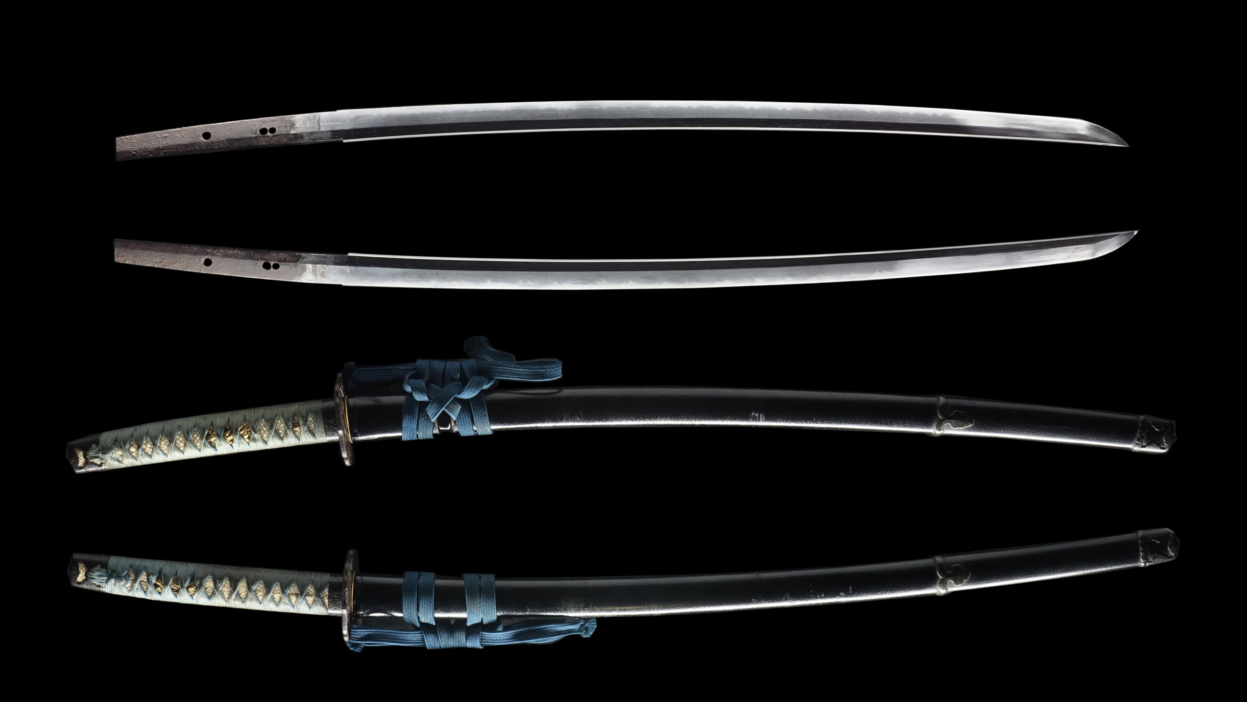 Antique Japanese Sword Daisho Signed by Bishu Moriie/Kanemitsu <br>No Certificate<br> (#Tokyo 331143- Hyogo 96286) - Image 17