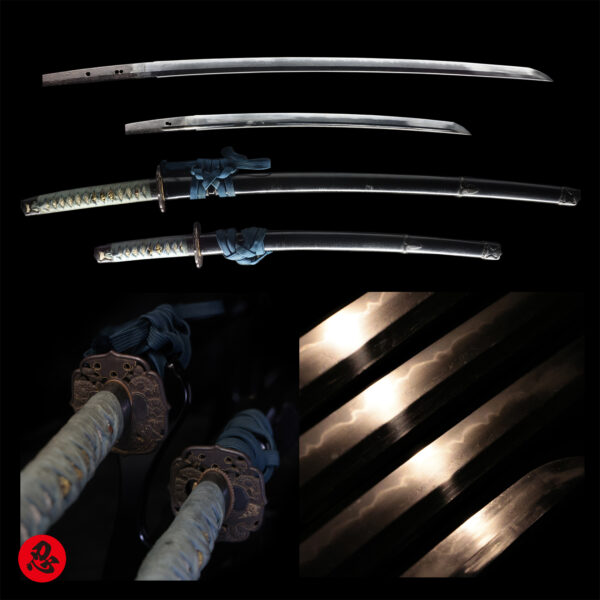 Antique Japanese Sword Daisho Signed by Bishu Moriie/Kanemitsu <br>No Certificate<br> (#Tokyo 331143- Hyogo 96286)
